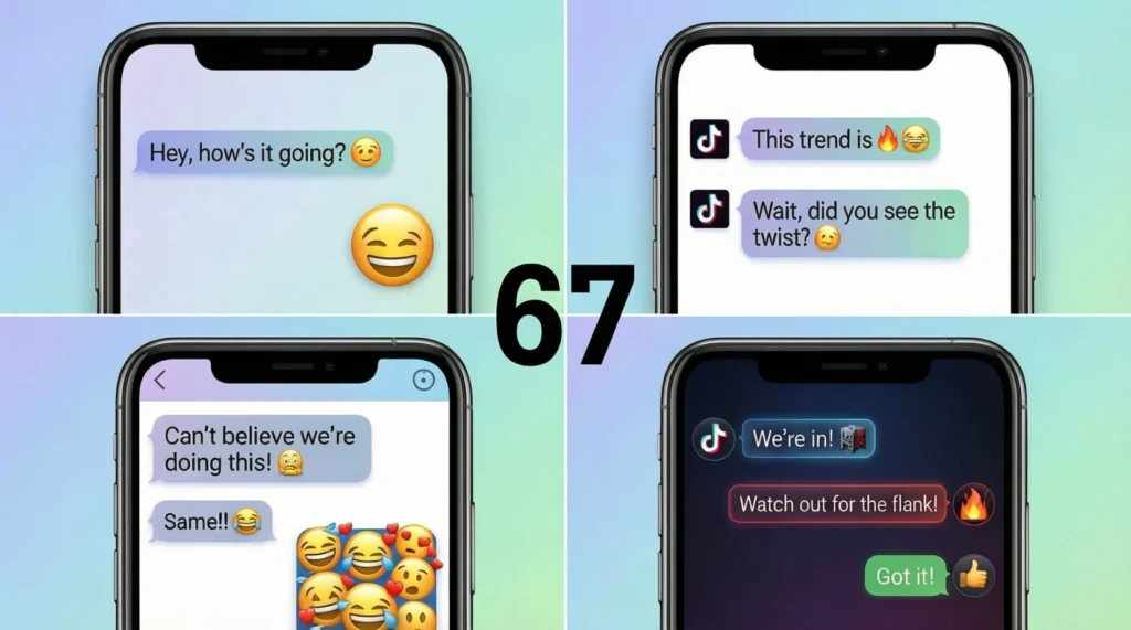 Examples of 67 in Conversation