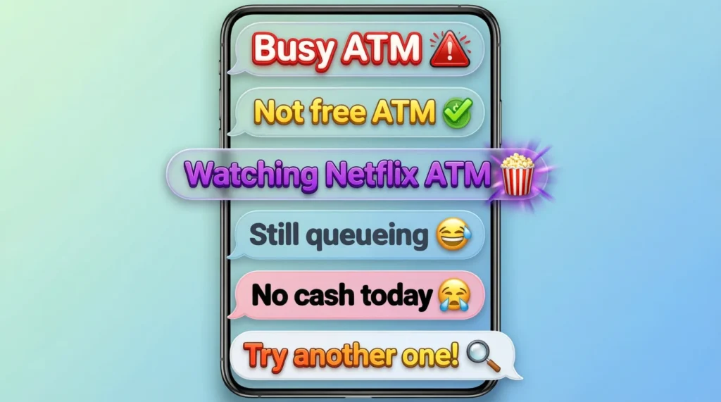 Examples of ATM in Conversation