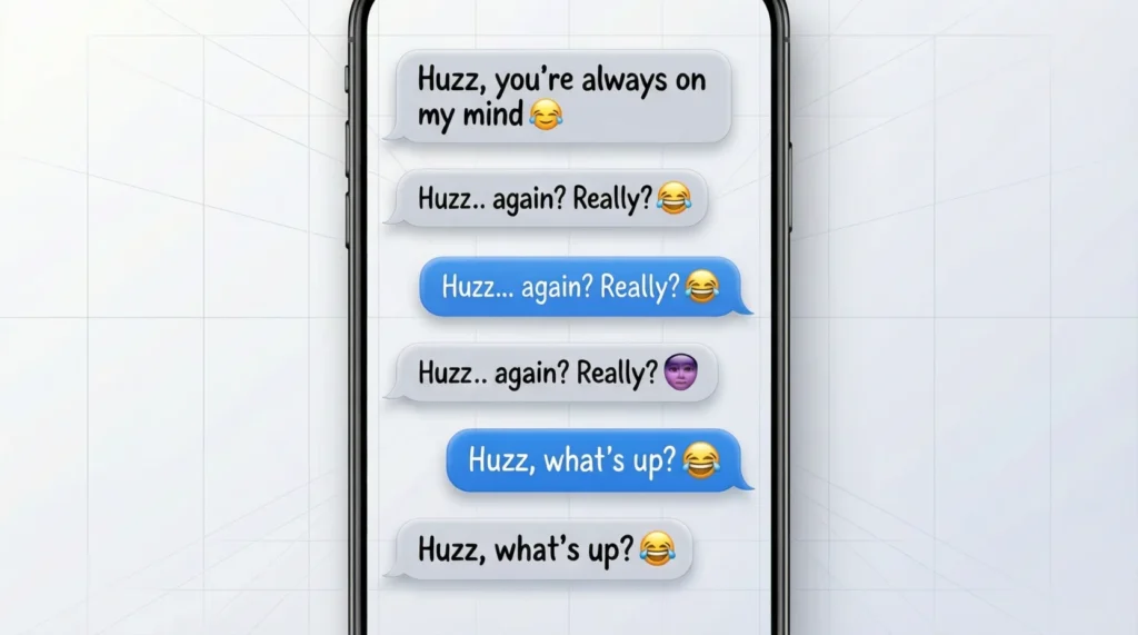 Examples of Huzz in Conversation