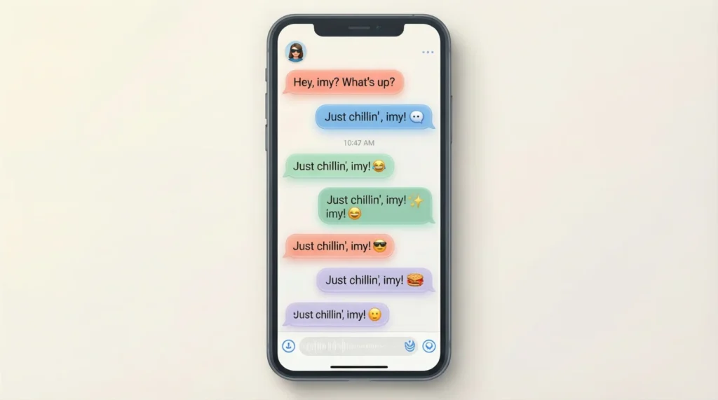 Examples of IMY in Conversation