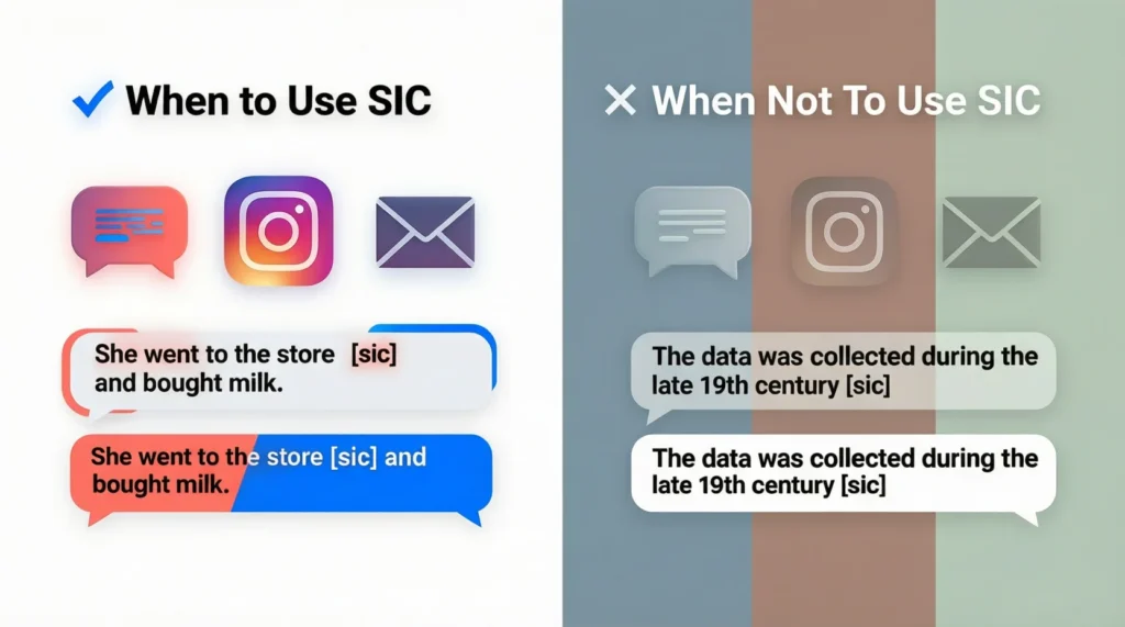 When to Use and When Not to Use SIC 