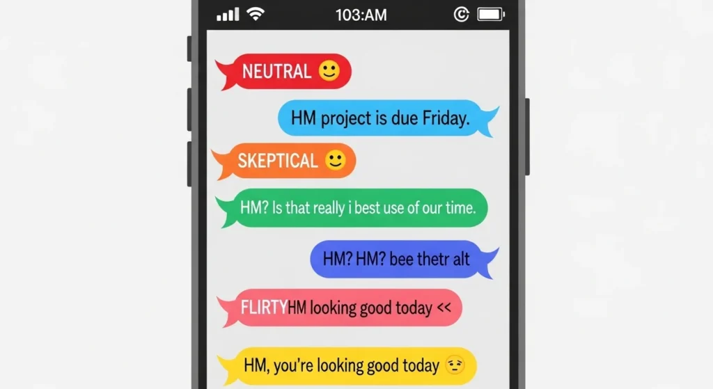 Examples of HM in Conversation