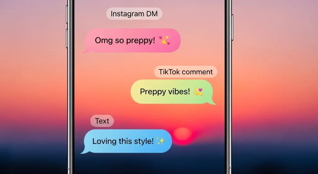 Examples of Preppy in Conversation