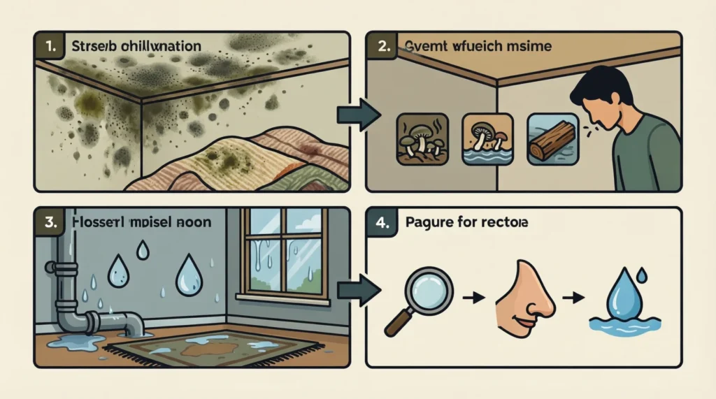 How to Identify Mold by Smell and Sight