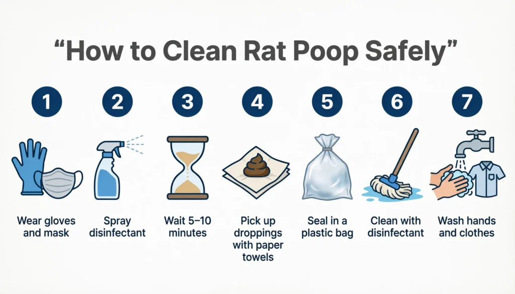 Step by Step Guide to Safely Clean Rat Poop