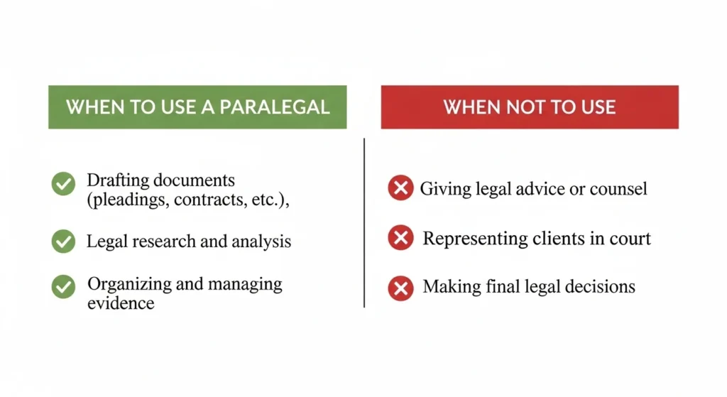 When to Use and Not Use a Paralegal