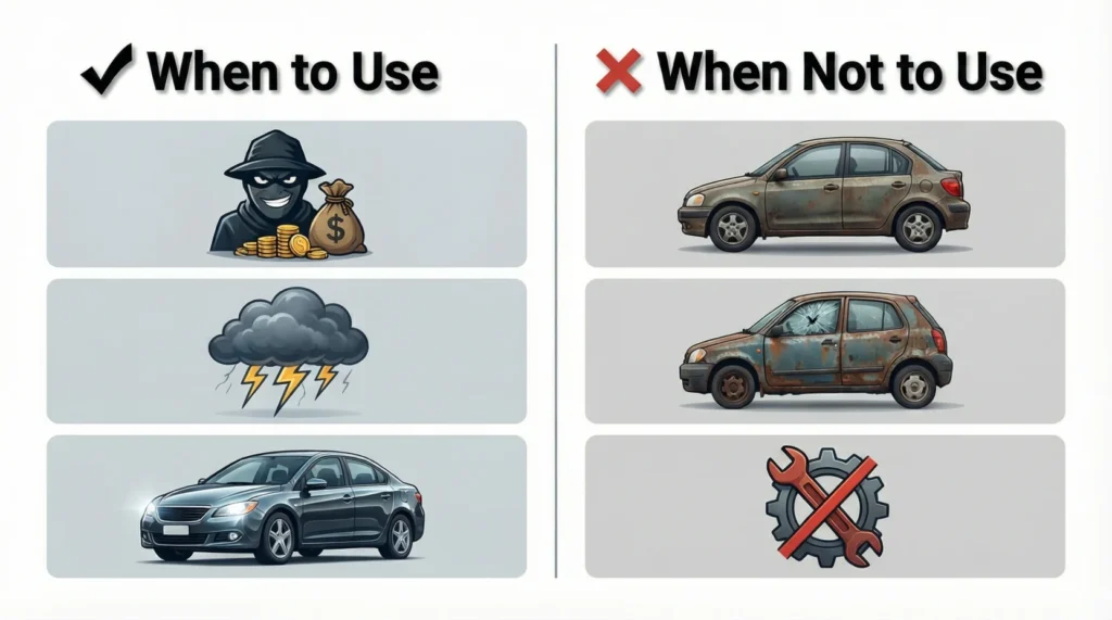 When to Use and When Not to Use Comprehensive Insurance