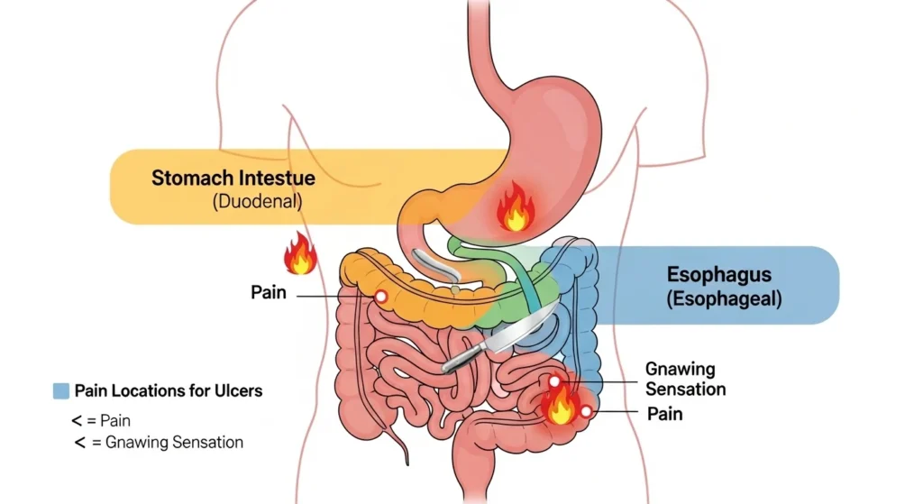 Where Is Ulcer Pain Commonly Felt