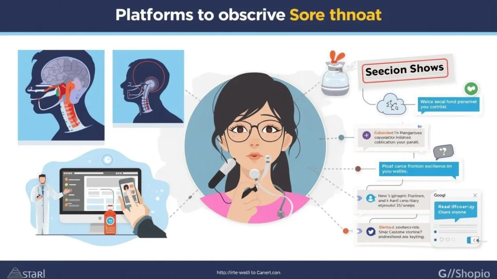 Where You Can See or Describe a Sore Throat
