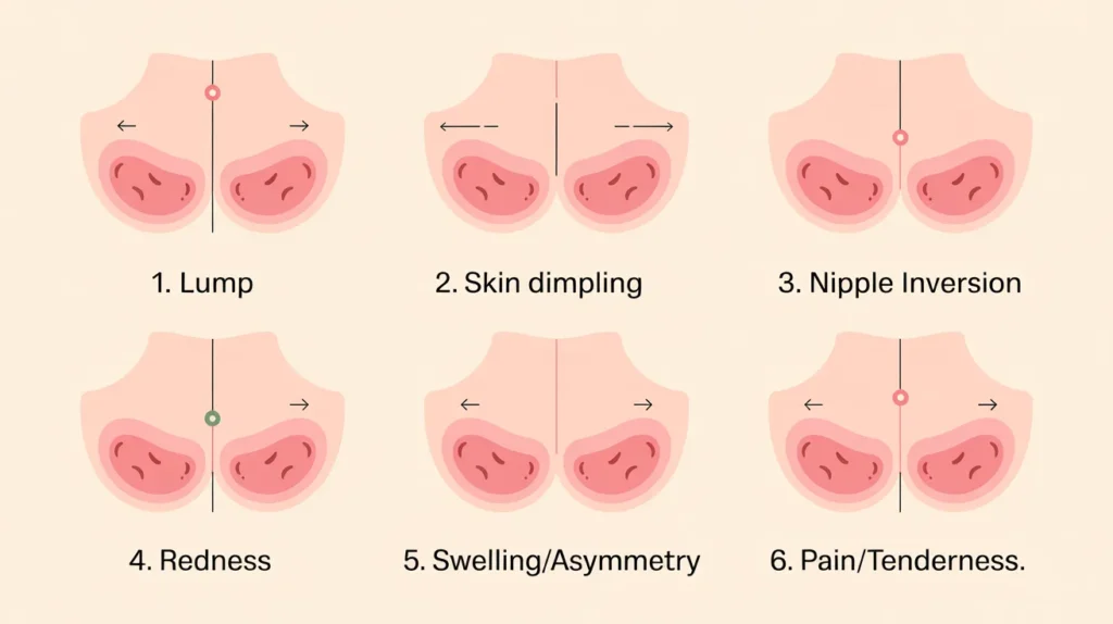 Common Visual Signs of Breast Cancer