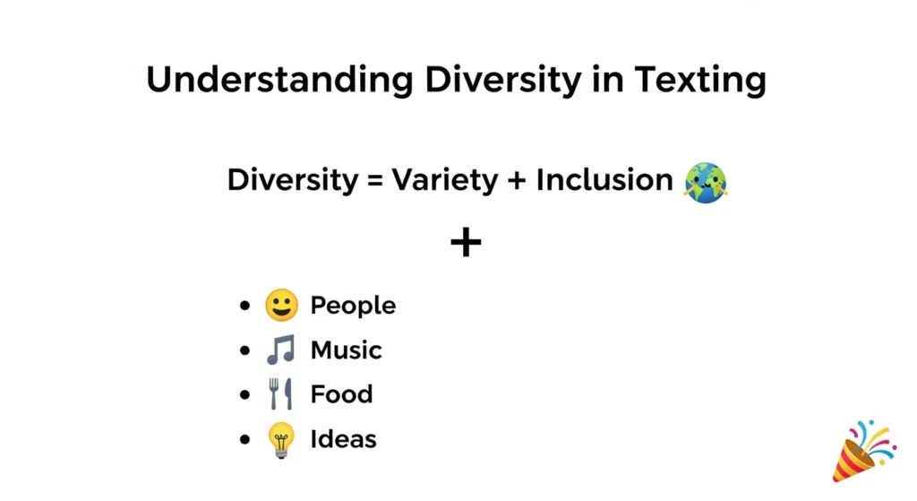 Diversity Mean in Text