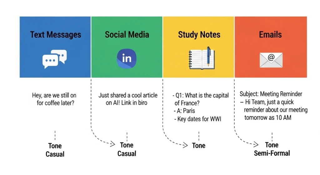 Etc in Chat, Social Media, and Texting