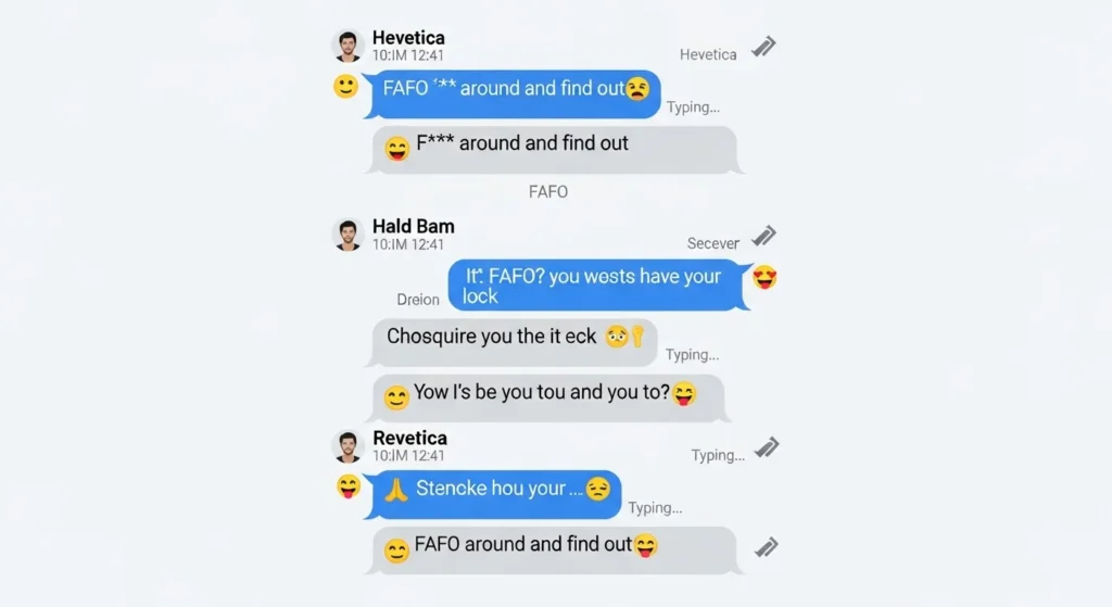 Examples of FAFO in Conversation