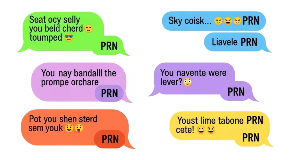 Examples of PRN in Conversation