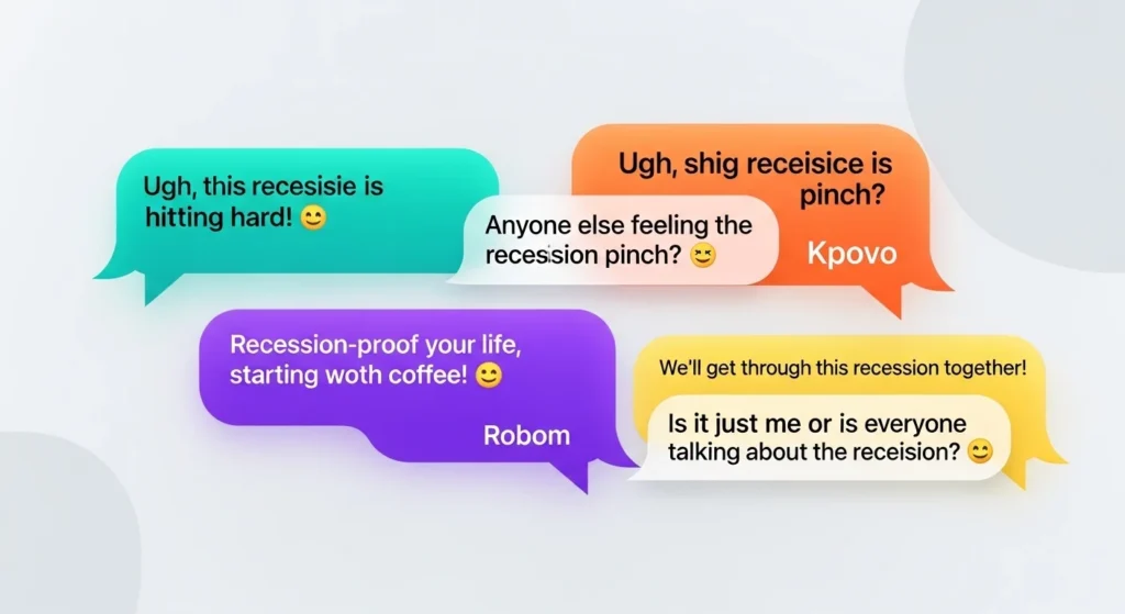 Examples of Recession in Conversation