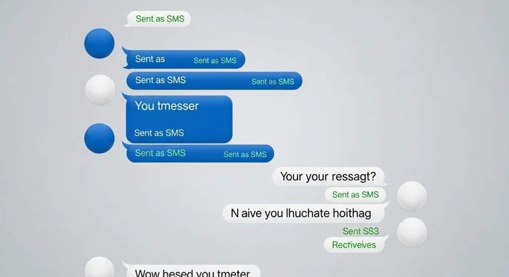 Examples of “Sent as SMS” in Conversation