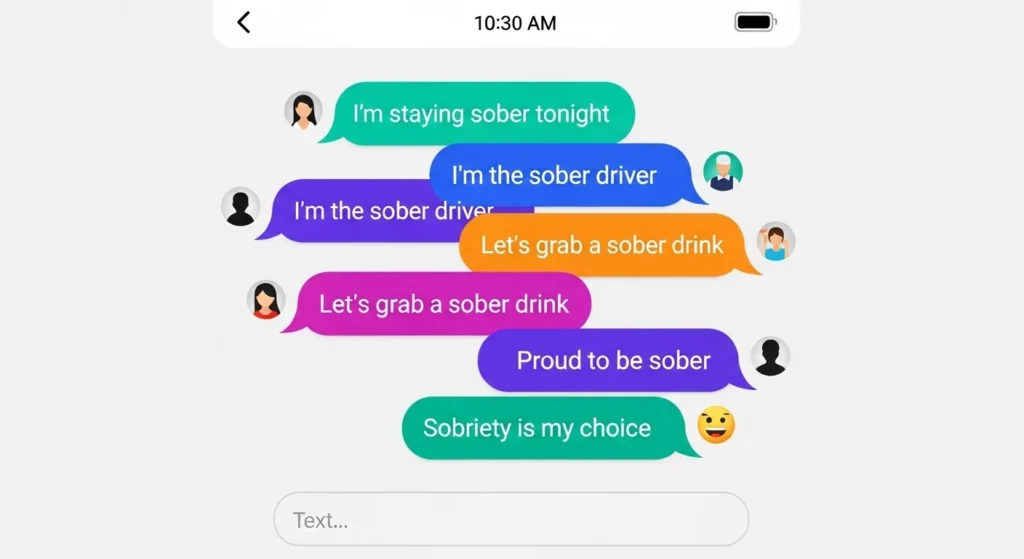 Examples of Sober in Conversation