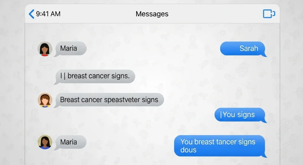 Examples of “What Does Breast Cancer Look Like” in Conversation