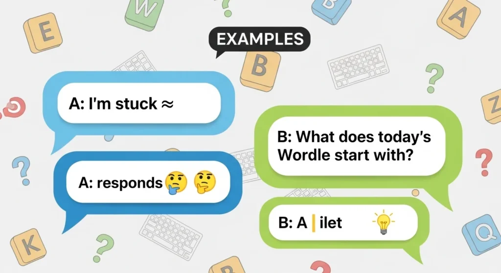 Examples of “What Does Today's Wordle Start With” in Conversation