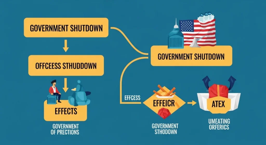 Government Shutdown Mean in Text