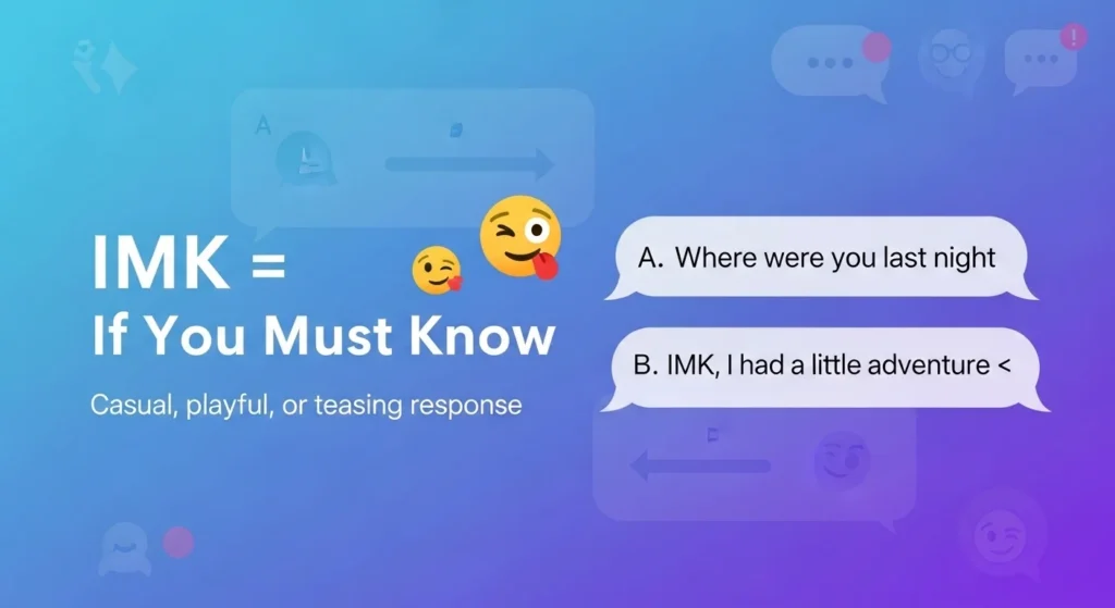 IMK Mean in Texting and Social Media