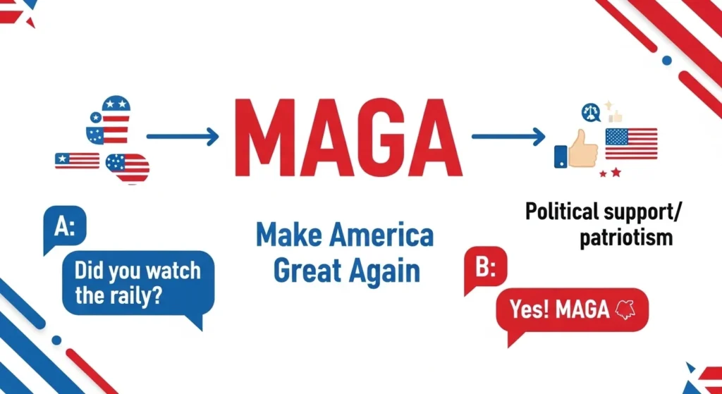 MAGA Mean in Text