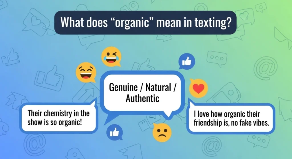 Organic Mean in Text