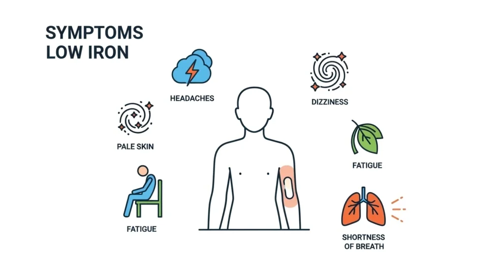 Signs of Low Iron in the Body