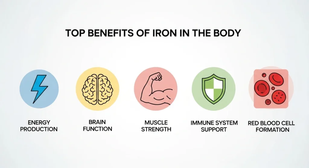 Top Benefits of Iron in the Body
