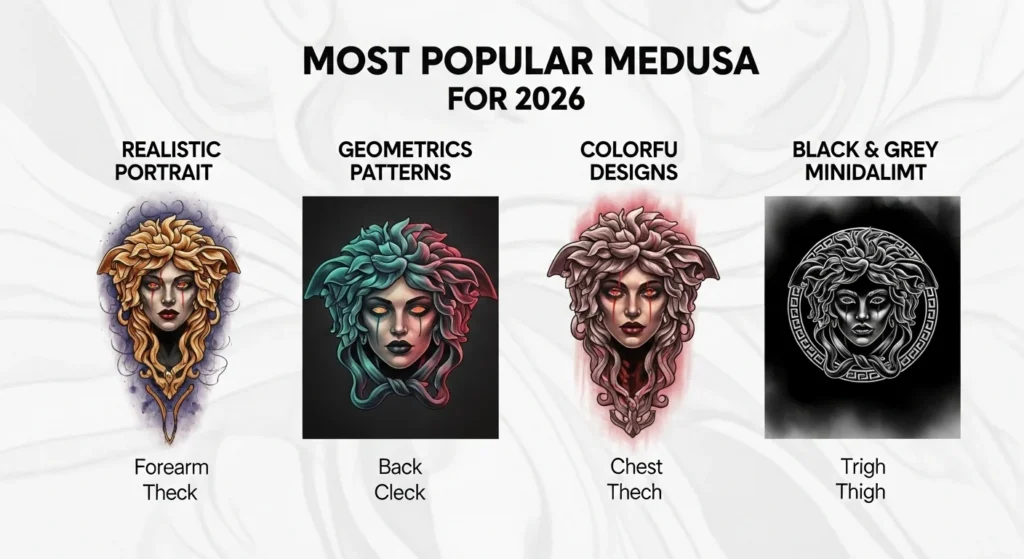 Trending Medusa Tattoo Designs for 2026