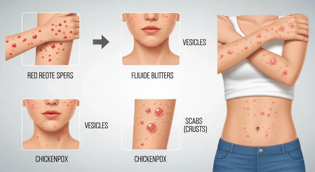Visual Examples of Chicken Pox