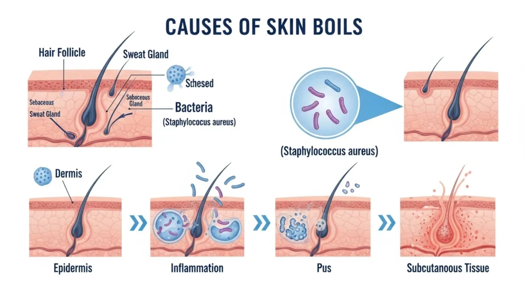 What Causes Boils on the Skin