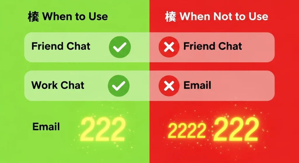 When to Use and When Not to Use 222 