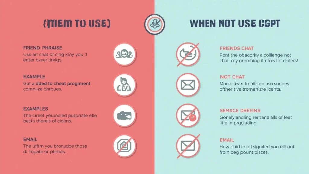 When to Use and When Not to Use Chat GPT