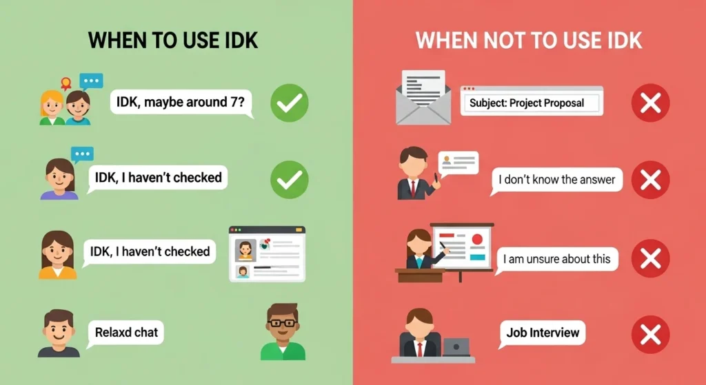 When to Use and When Not to Use IDK