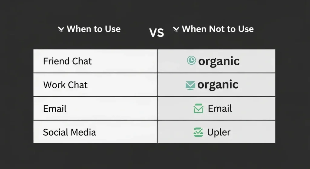 When to Use and When Not to Use Organic