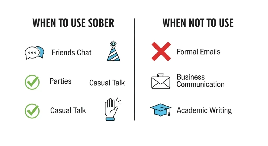 When to Use and When Not to Use Sober