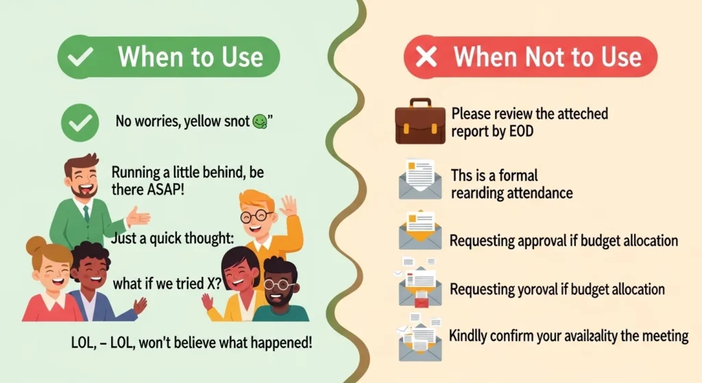 When to Use and When Not to Use Yellow Snot