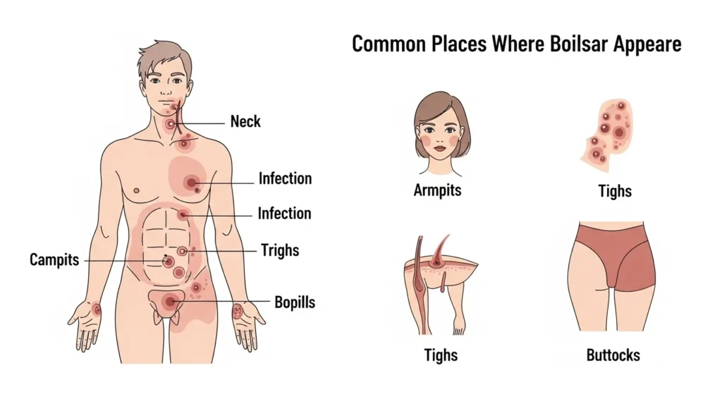 Where Do Boils Usually Appear