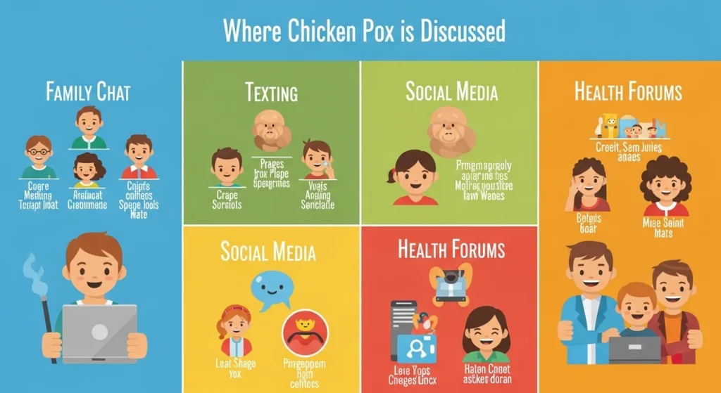 Where Is “Chicken Pox” Commonly Discussed