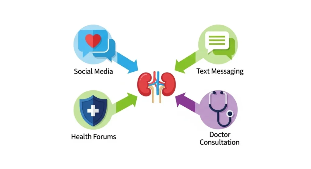 Where Is “Kidney Stone” Commonly Discussed