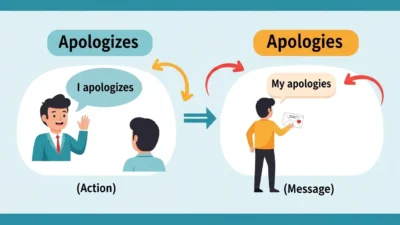 Apologizes vs Apologies