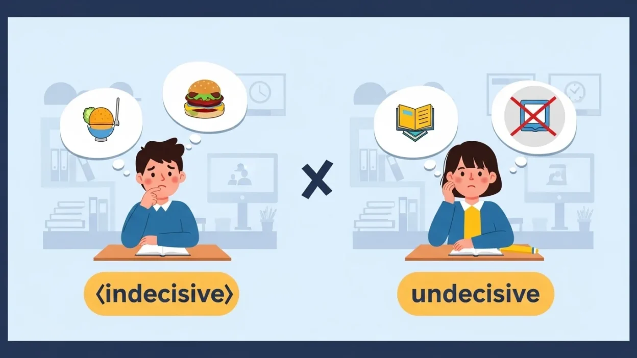 Indecisive vs Undecisive