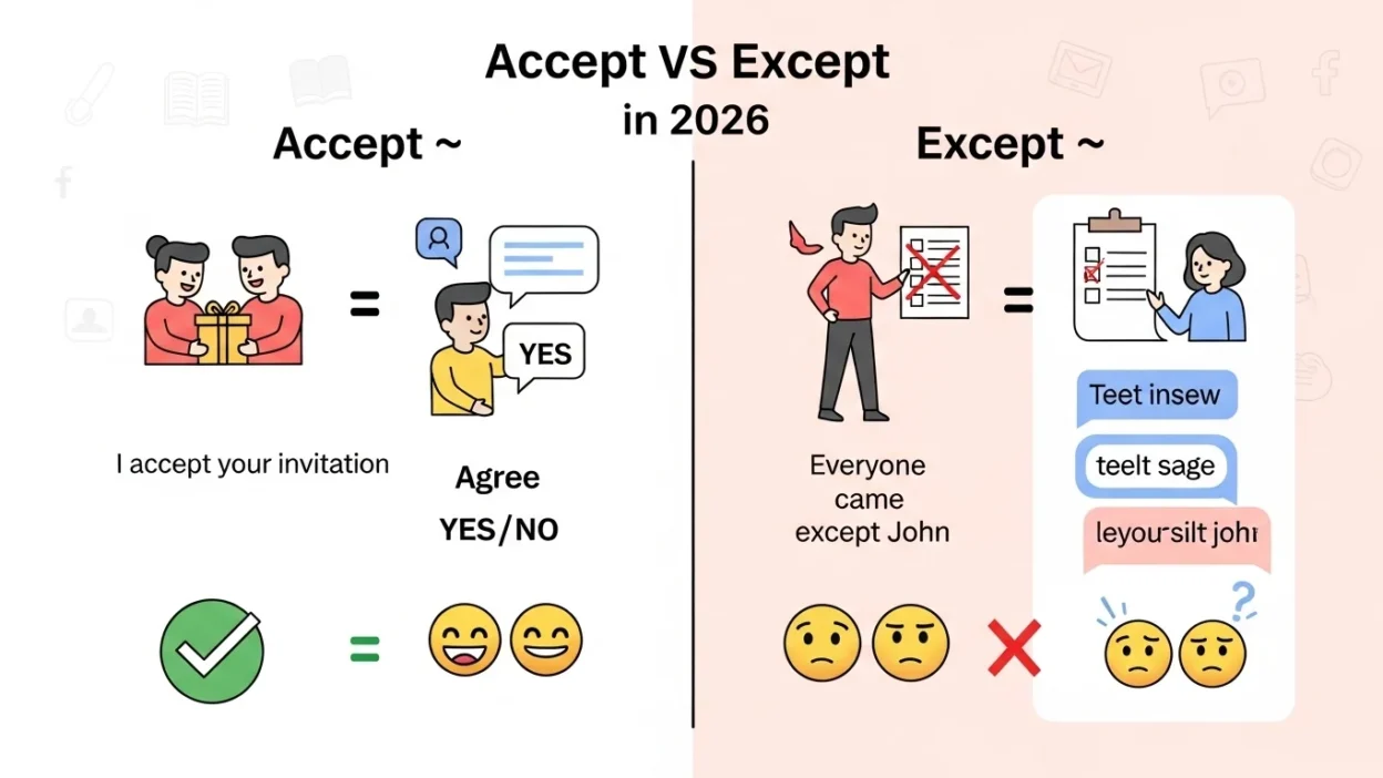 Accept vs Except