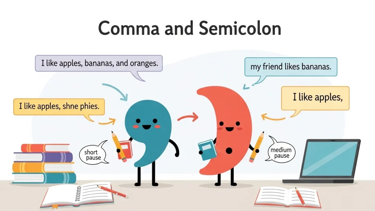 Comma vs Semicolon