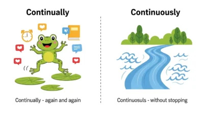 Continually vs Continuously