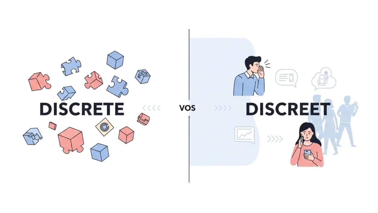 Discrete vs Discreet