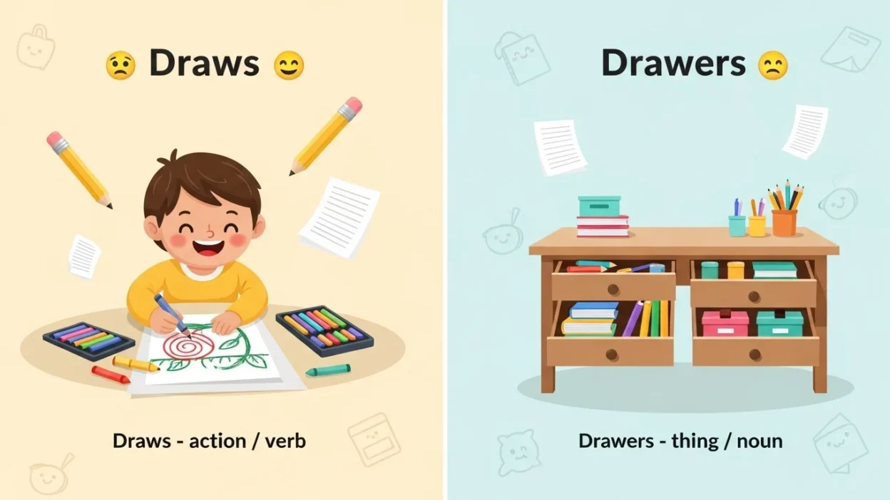Draws vs Drawers