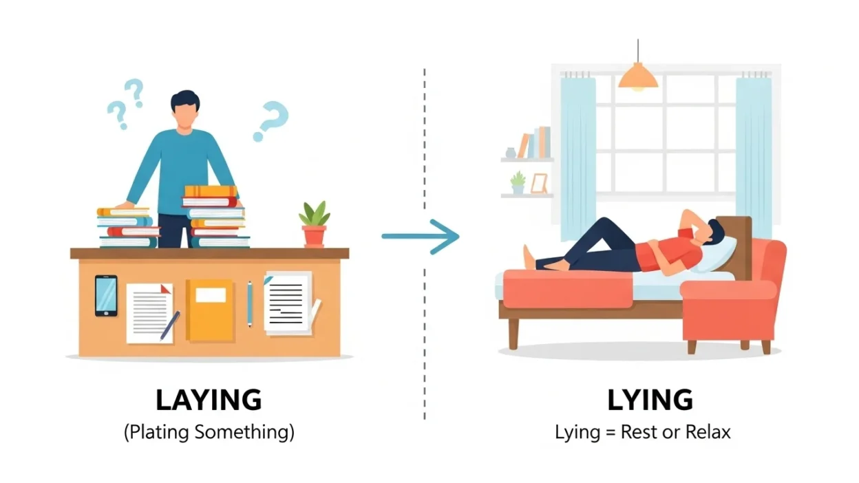 Laying vs Lying